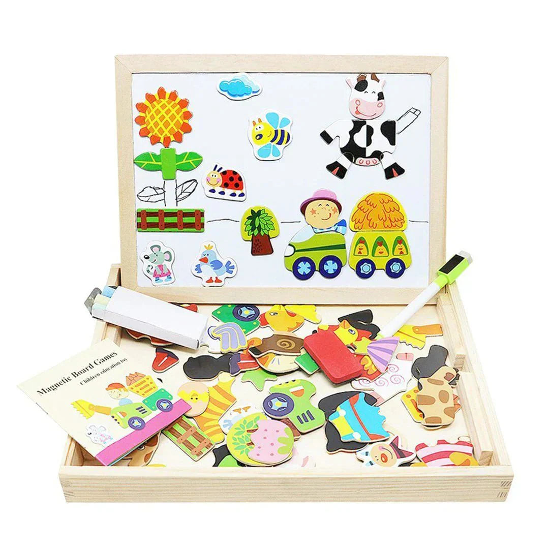 CreativeChalk Board - Tableau Enfant Magnétique Double Face