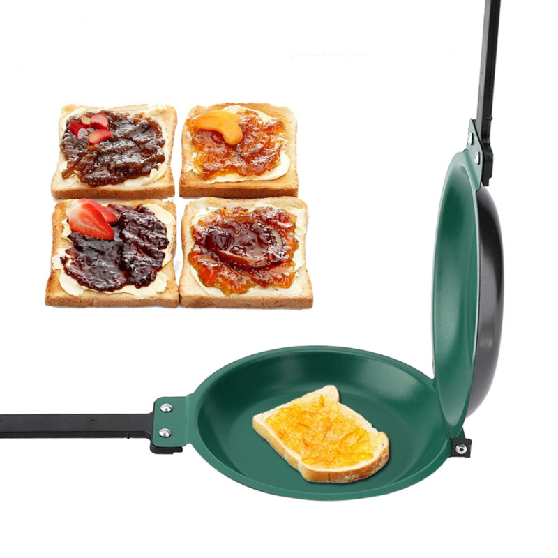 FlipMaster - Poêle à Crêpes Double Face avec Revêtement Antiadhésif
