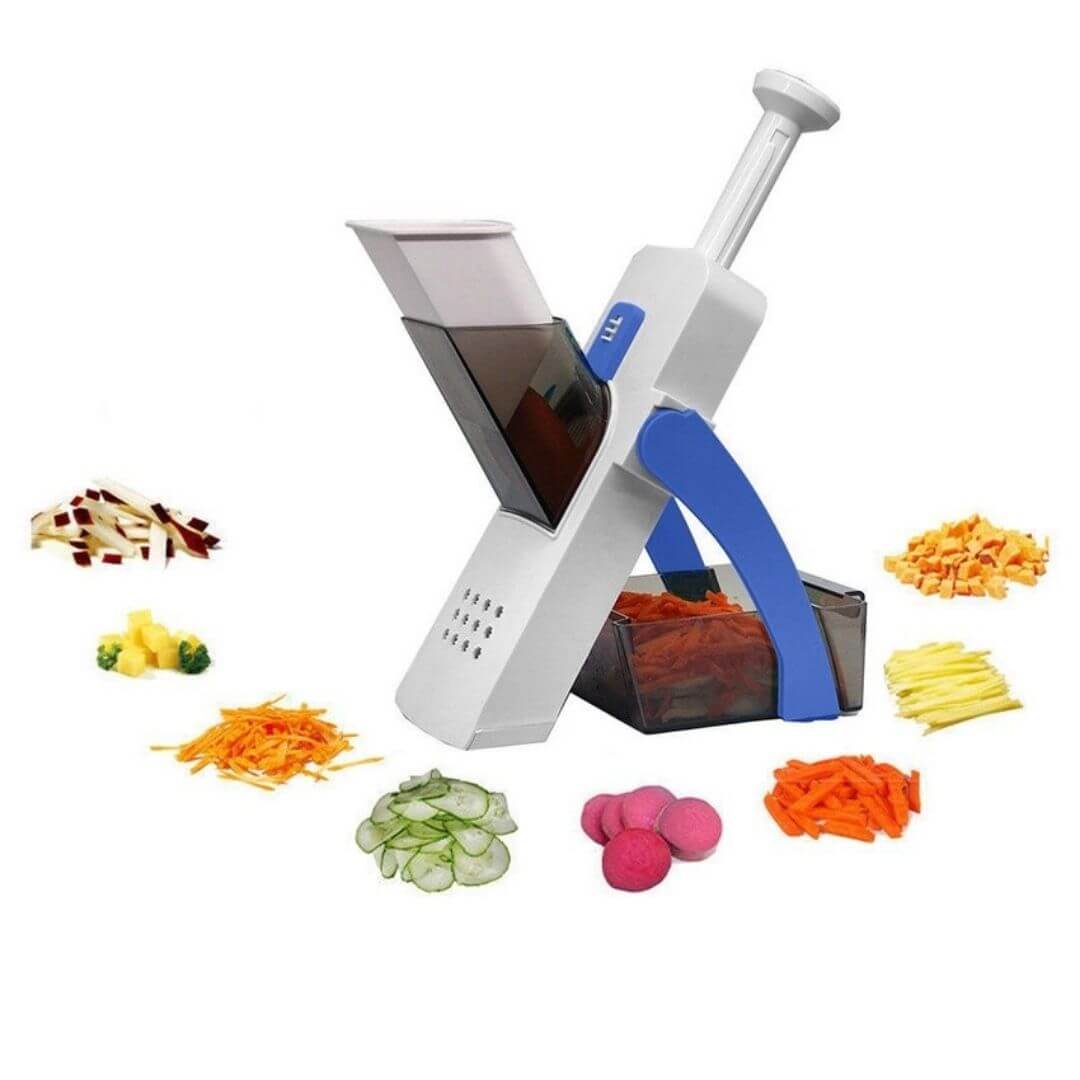 VeggiePro - Coupe-légumes multifonction pour trancher et râper facilement