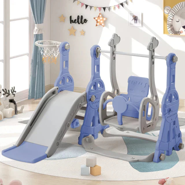 Mini Play Haven – Toboggan & Balançoire Enfant