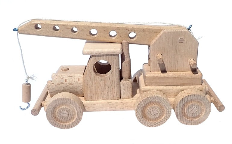 WoodCrane – Jouet Grue en Bois avec Bras Articulé
