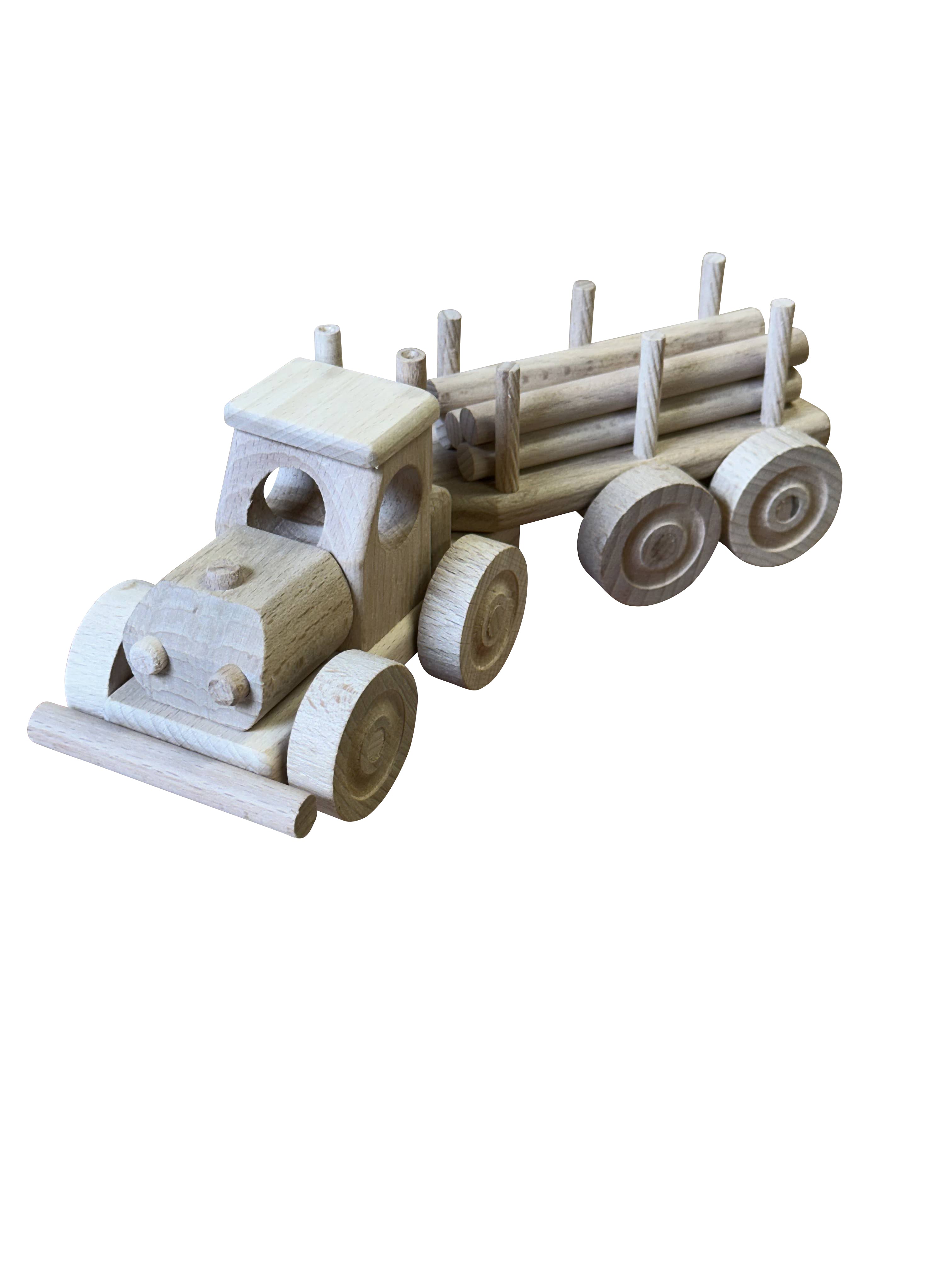 WoodTruck – Camion en Bois avec Remorque pour Enfants