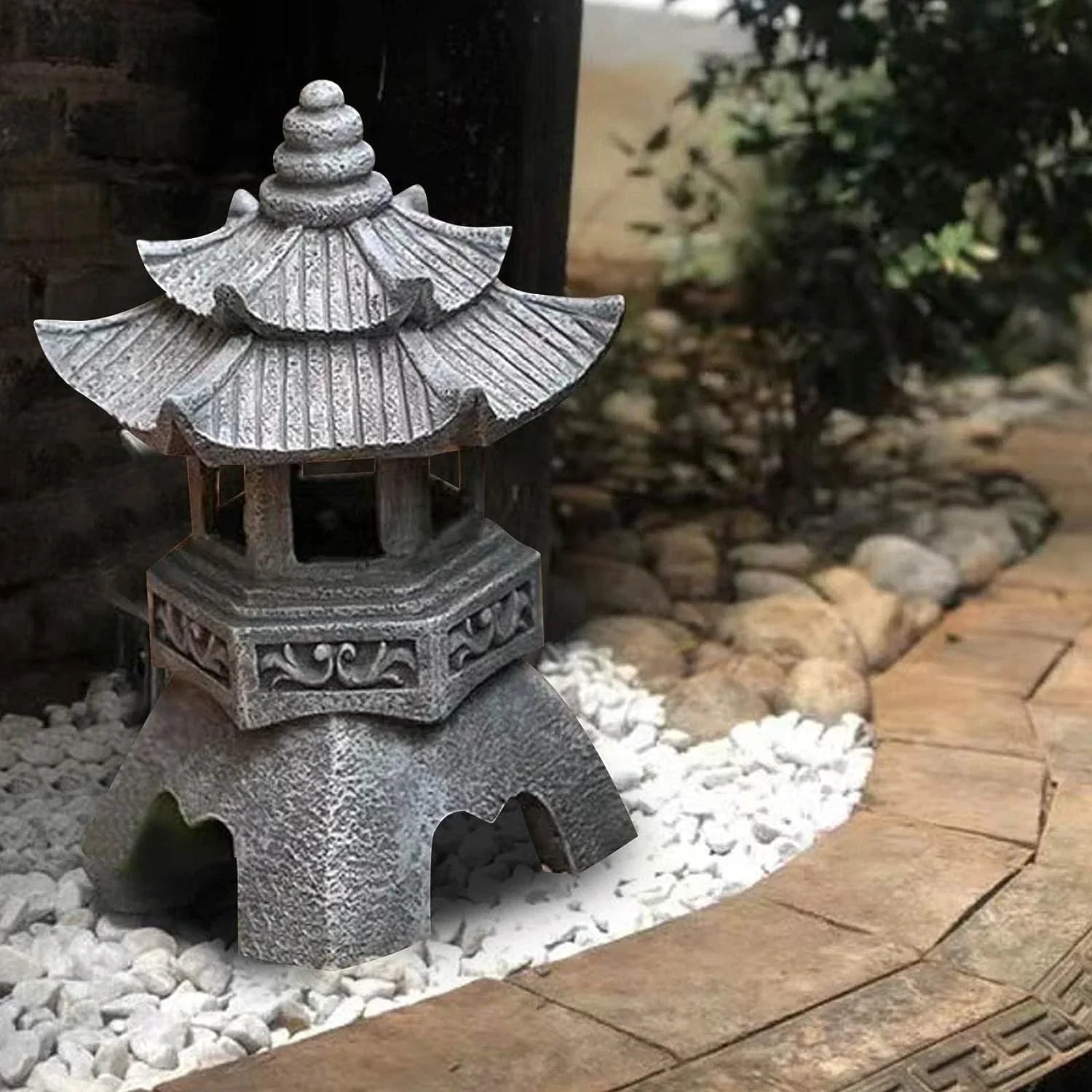 ZenGlow - Lanterne solaire de jardin au style japonais