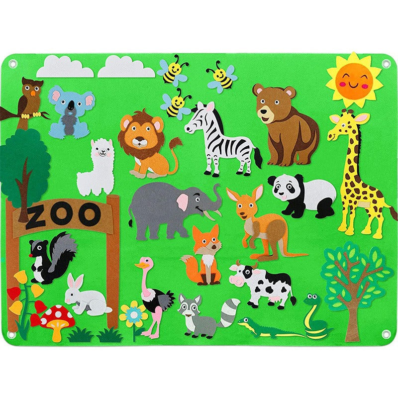 FeltPlay - Tableau Feutrine Créatif pour Tout-Petits