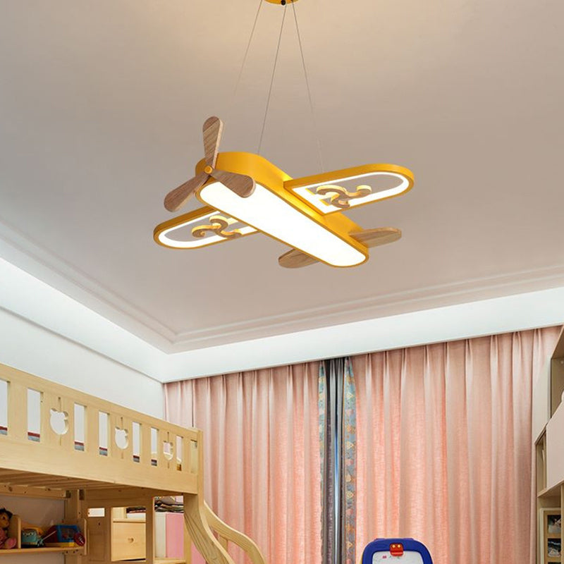 AeroLumière | Élégante Lampe Suspendue Avion LED pour Enfants 3