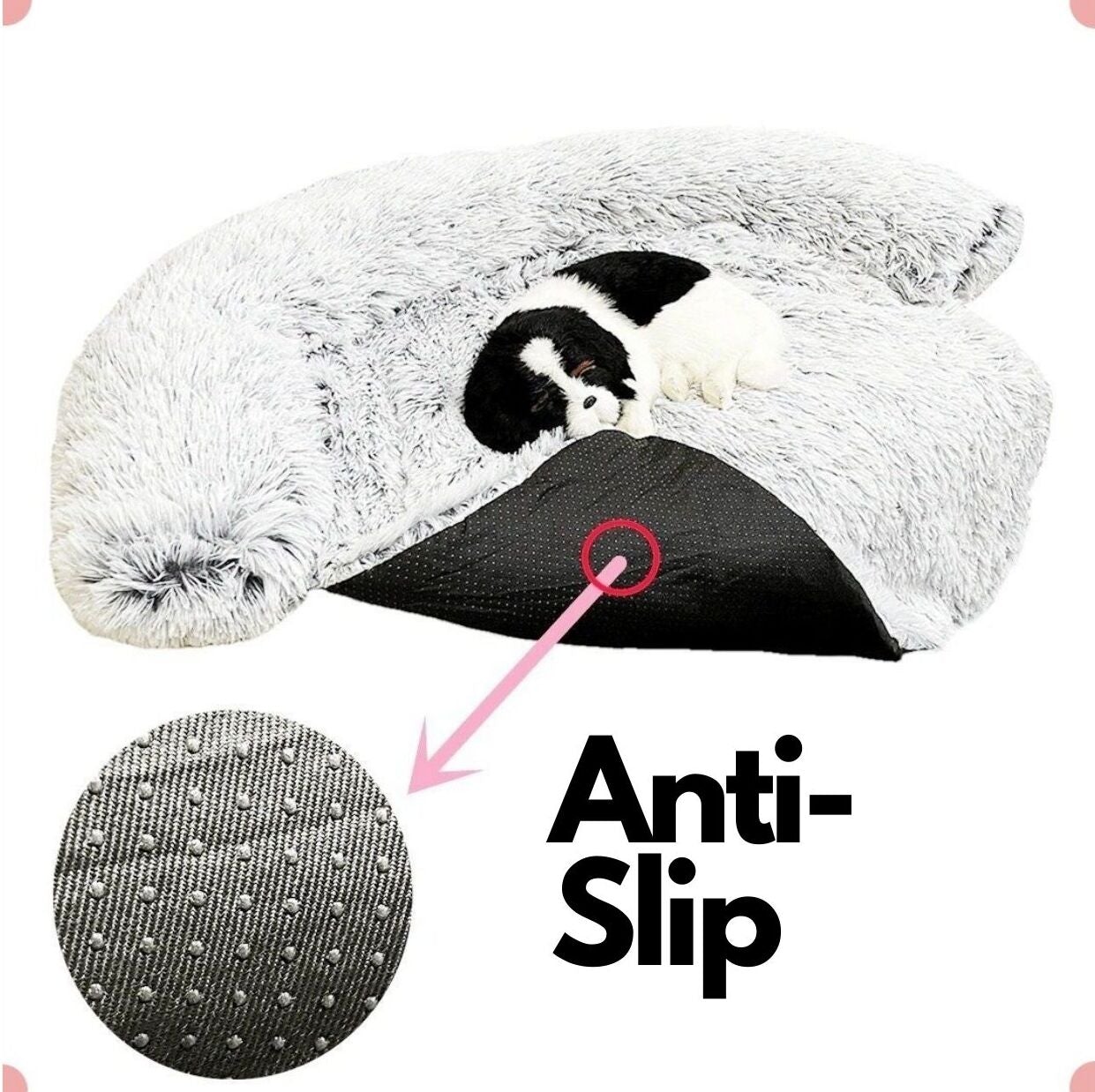 Quishy PetBed - Coussin Peluche Lavable pour Animal