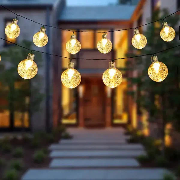TwinkleGlow - Guirlandes Lumineuses Solaires Féeriques pour Extérieur