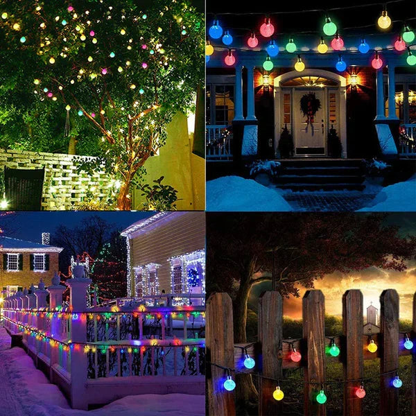 TwinkleGlow - Guirlandes Lumineuses Solaires Féeriques pour Extérieur