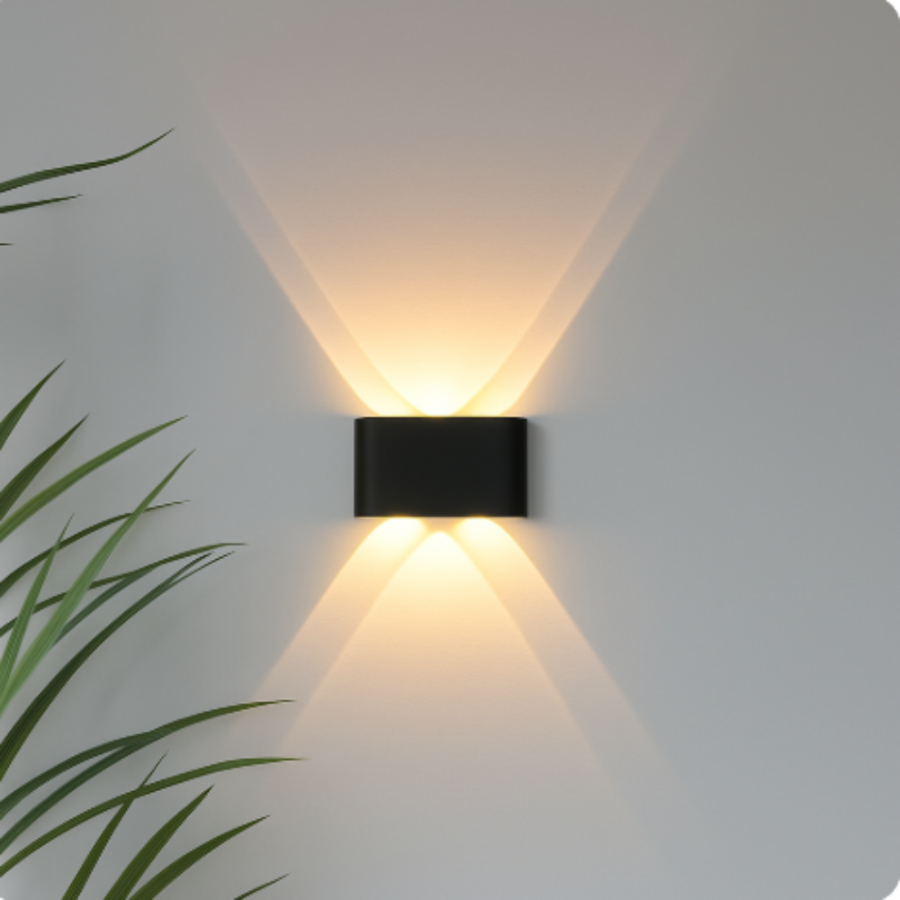 Applique Murale Extérieur LED Minimaliste Étanche avec Design Élégant | Idéale pour Intérieur et Extérieur 2