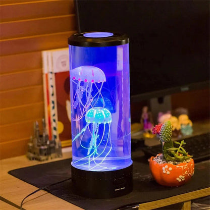 AquaLume | Élégante Lampe à Lave LED Méduse Colorée Relaxante 2