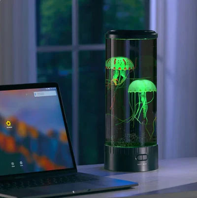 AquaLume | Élégante Lampe à Lave LED Méduse Colorée Relaxante 3