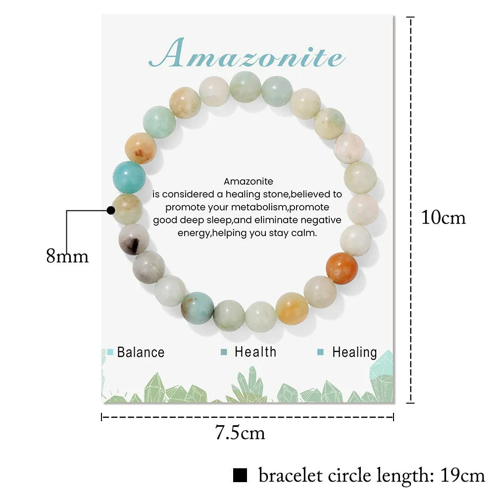 Aria | Bracelet en Cristal Naturel avec Propriétés Curatives | Équilibre et Énergie Positive 0