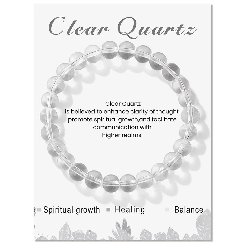 Aria | Bracelet en Cristal Naturel avec Propriétés Curatives | Équilibre et Énergie Positive 12