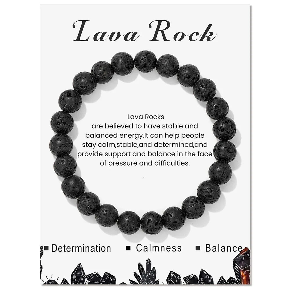 Aria | Bracelet en Cristal Naturel avec Propriétés Curatives | Équilibre et Énergie Positive 24