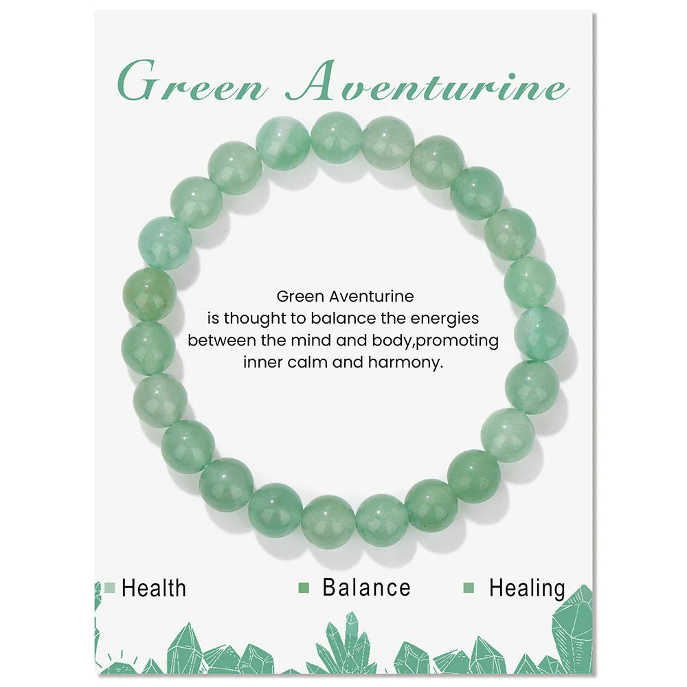 Aria | Bracelet en Cristal Naturel avec Propriétés Curatives | Équilibre et Énergie Positive 27