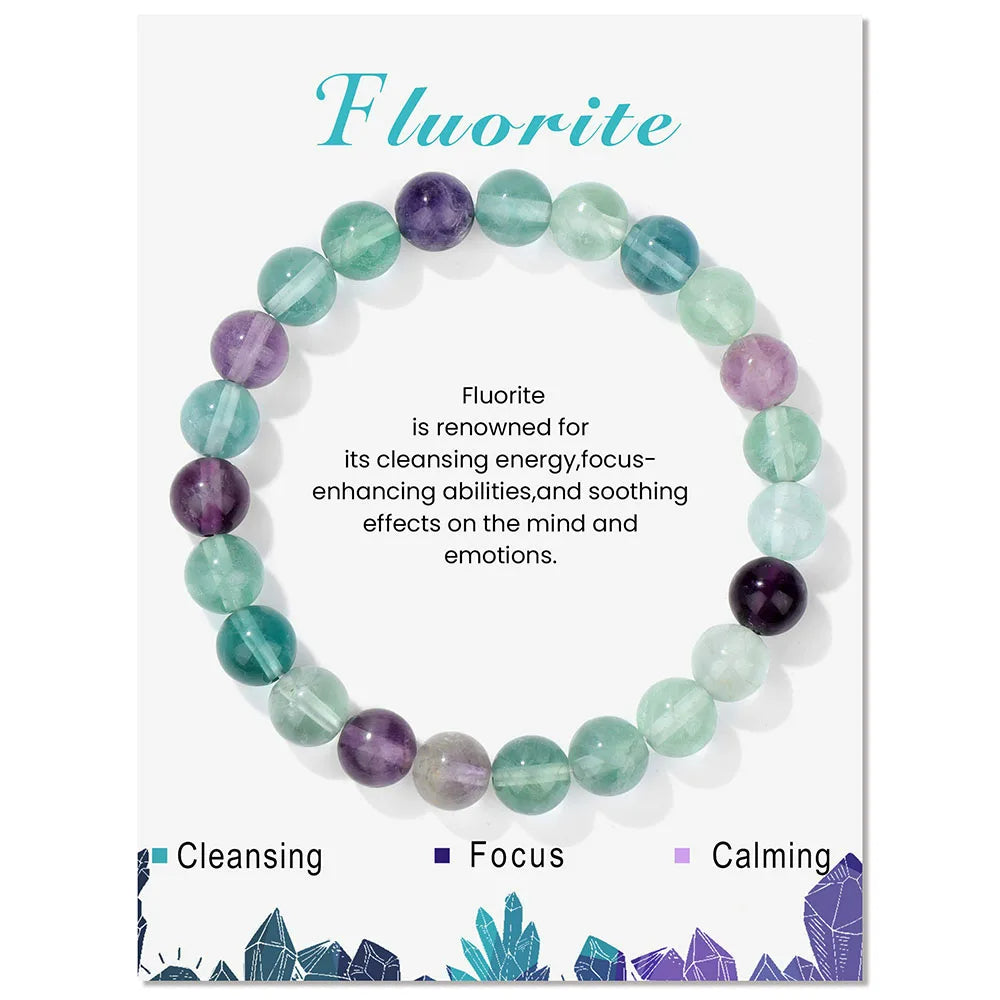 Aria | Bracelet en Cristal Naturel avec Propriétés Curatives | Équilibre et Énergie Positive 28