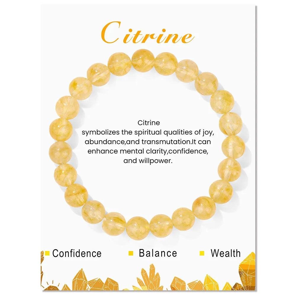 Aria | Bracelet en Cristal Naturel avec Propriétés Curatives | Équilibre et Énergie Positive 9
