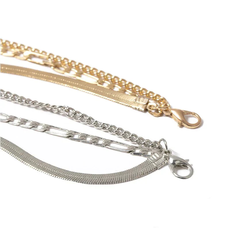 Trio de Bracelets Subtils - Set 3 Pièces Or ou Argent
