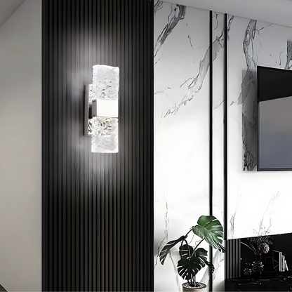 AuraLuxe | Applique Murale Design en Cristal avec Éclairage LED ? Élégance Contemporaine pour Chambre et Salon 2