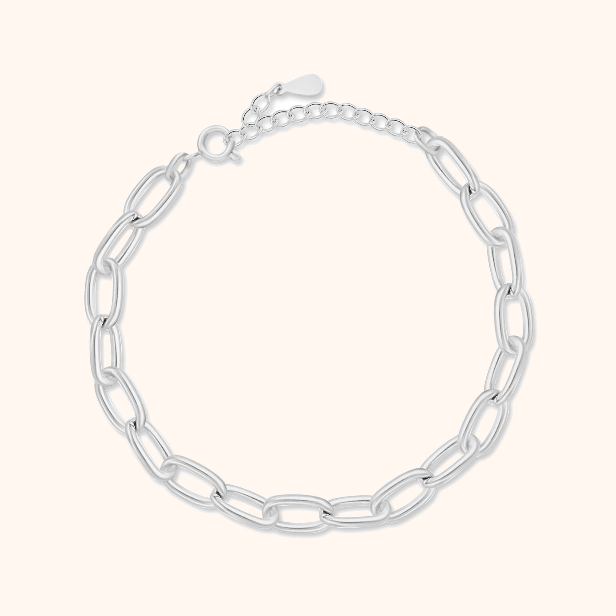 Lucia - Bracelet chaîne en argent 925 réglable et moderne