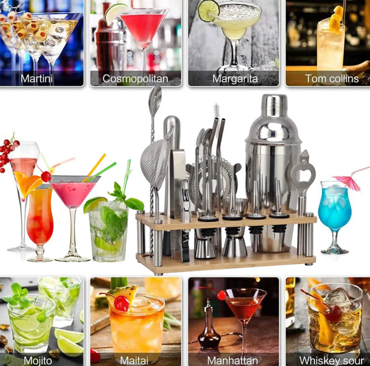 ShakerPro - Set Cocktail Luxueux 23 Pièces