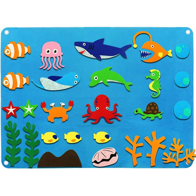 FeltPlay - Tableau Feutrine Créatif pour Tout-Petits