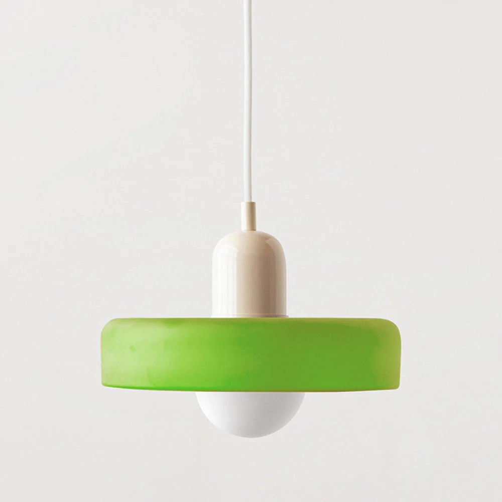 LumiVerre Bauhaus – Suspension en Verre Coloré au Design Iconique | Éclairage Artistique & Élégant