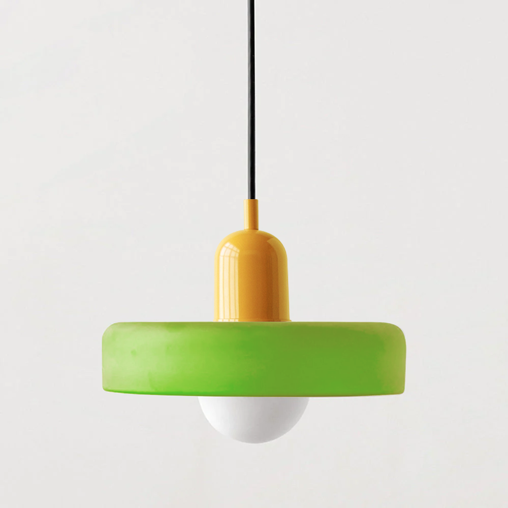 LumiVerre Bauhaus – Suspension en Verre Coloré au Design Iconique | Éclairage Artistique & Élégant