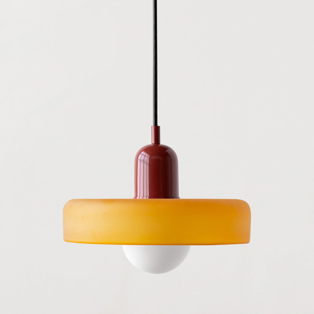 LumiVerre Bauhaus – Suspension en Verre Coloré au Design Iconique | Éclairage Artistique & Élégant