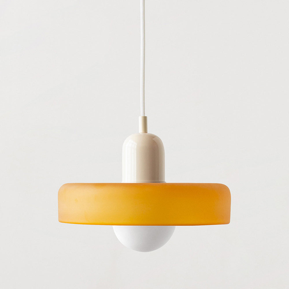 LumiVerre Bauhaus – Suspension en Verre Coloré au Design Iconique | Éclairage Artistique & Élégant