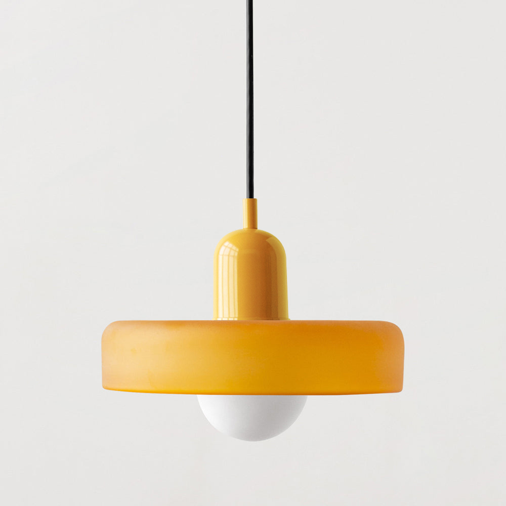 LumiVerre Bauhaus – Suspension en Verre Coloré au Design Iconique | Éclairage Artistique & Élégant