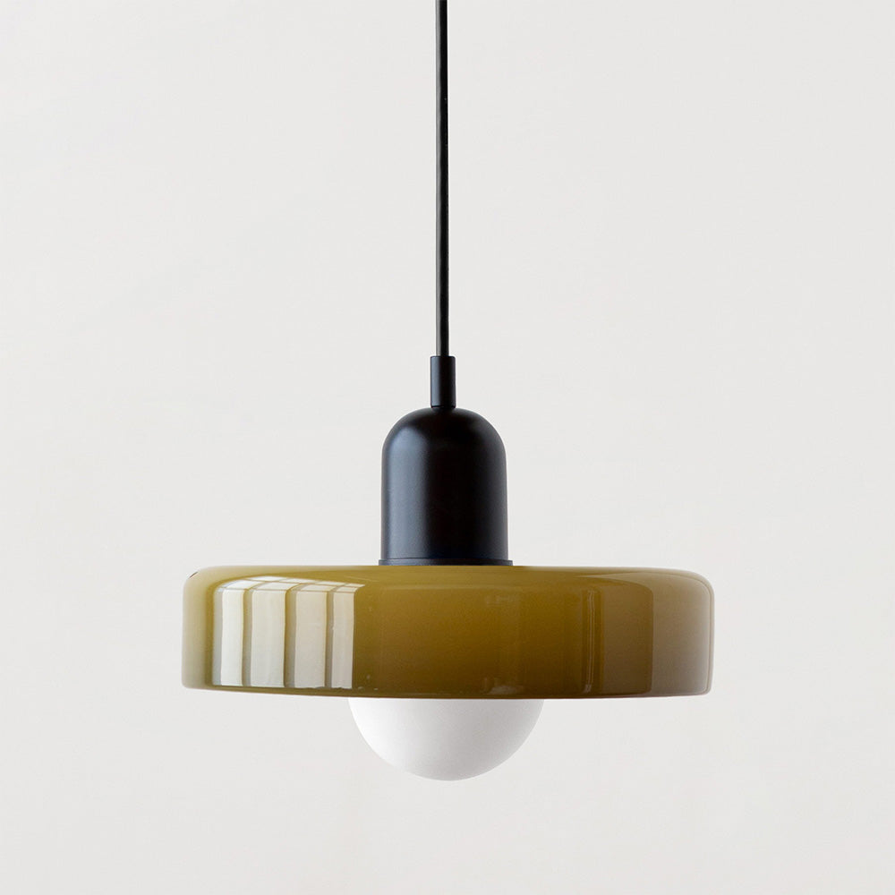 LumiVerre Bauhaus – Suspension en Verre Coloré au Design Iconique | Éclairage Artistique & Élégant