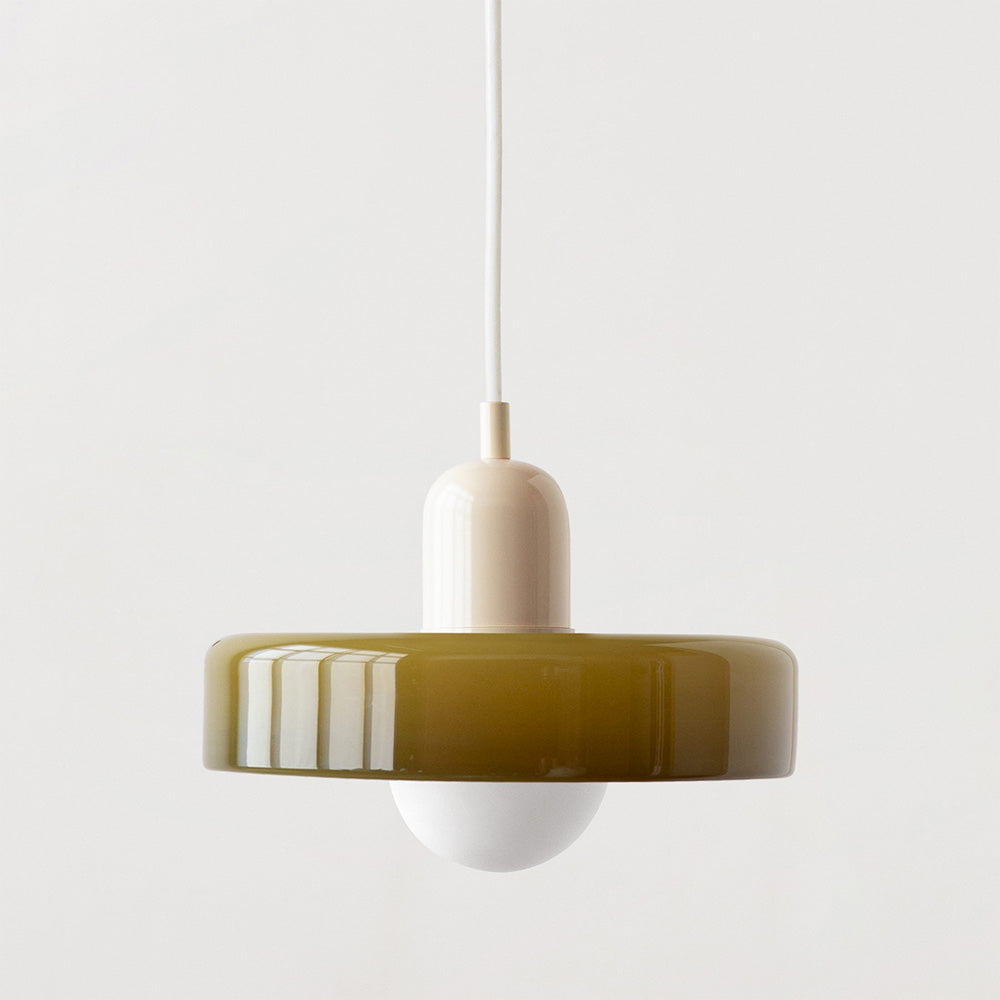 LumiVerre Bauhaus – Suspension en Verre Coloré au Design Iconique | Éclairage Artistique & Élégant