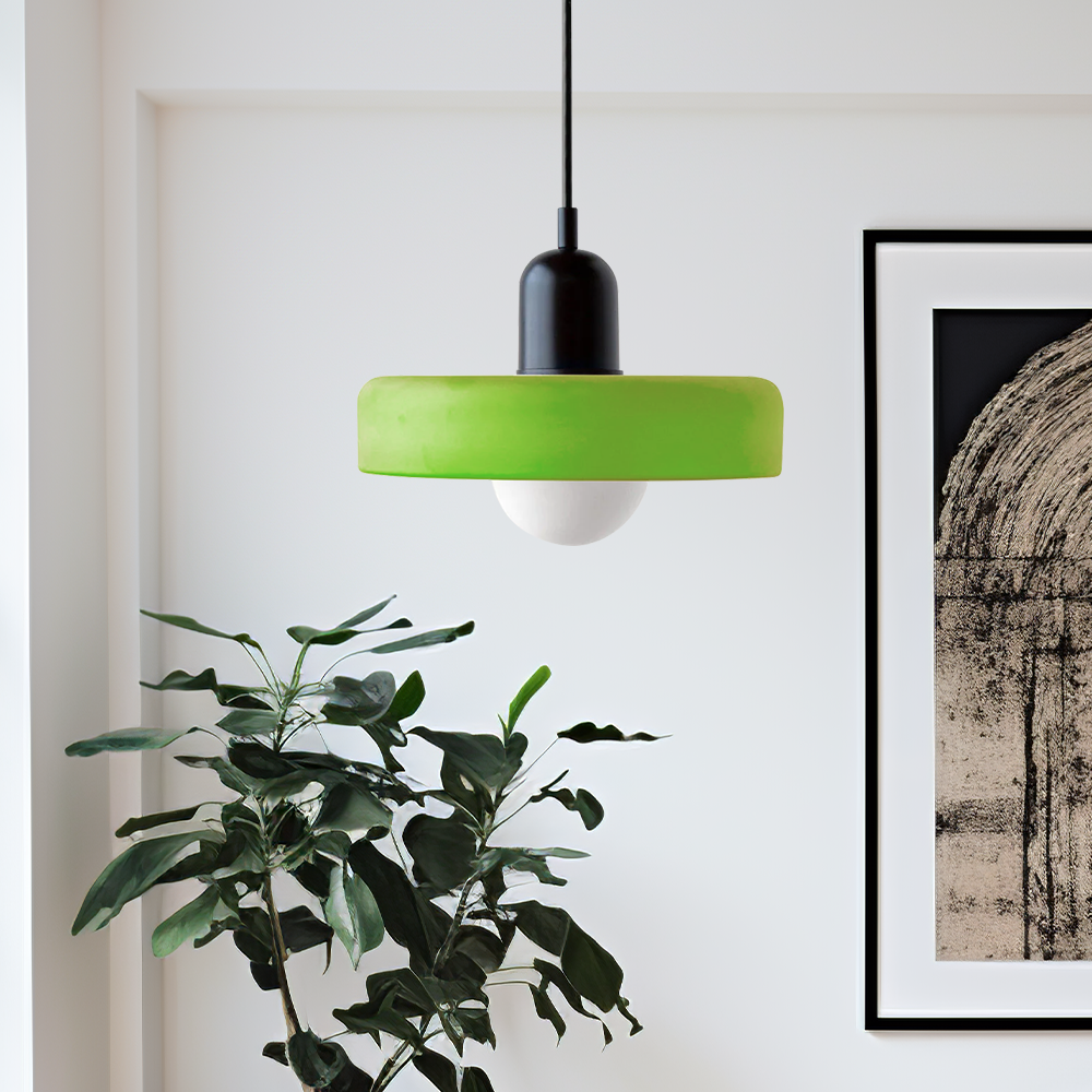 LumiVerre Bauhaus – Suspension en Verre Coloré au Design Iconique | Éclairage Artistique & Élégant