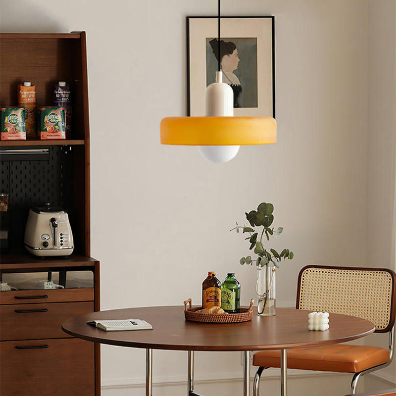 LumiVerre Bauhaus – Suspension en Verre Coloré au Design Iconique | Éclairage Artistique & Élégant