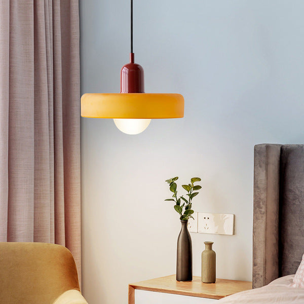 LumiVerre Bauhaus – Suspension en Verre Coloré au Design Iconique | Éclairage Artistique & Élégant