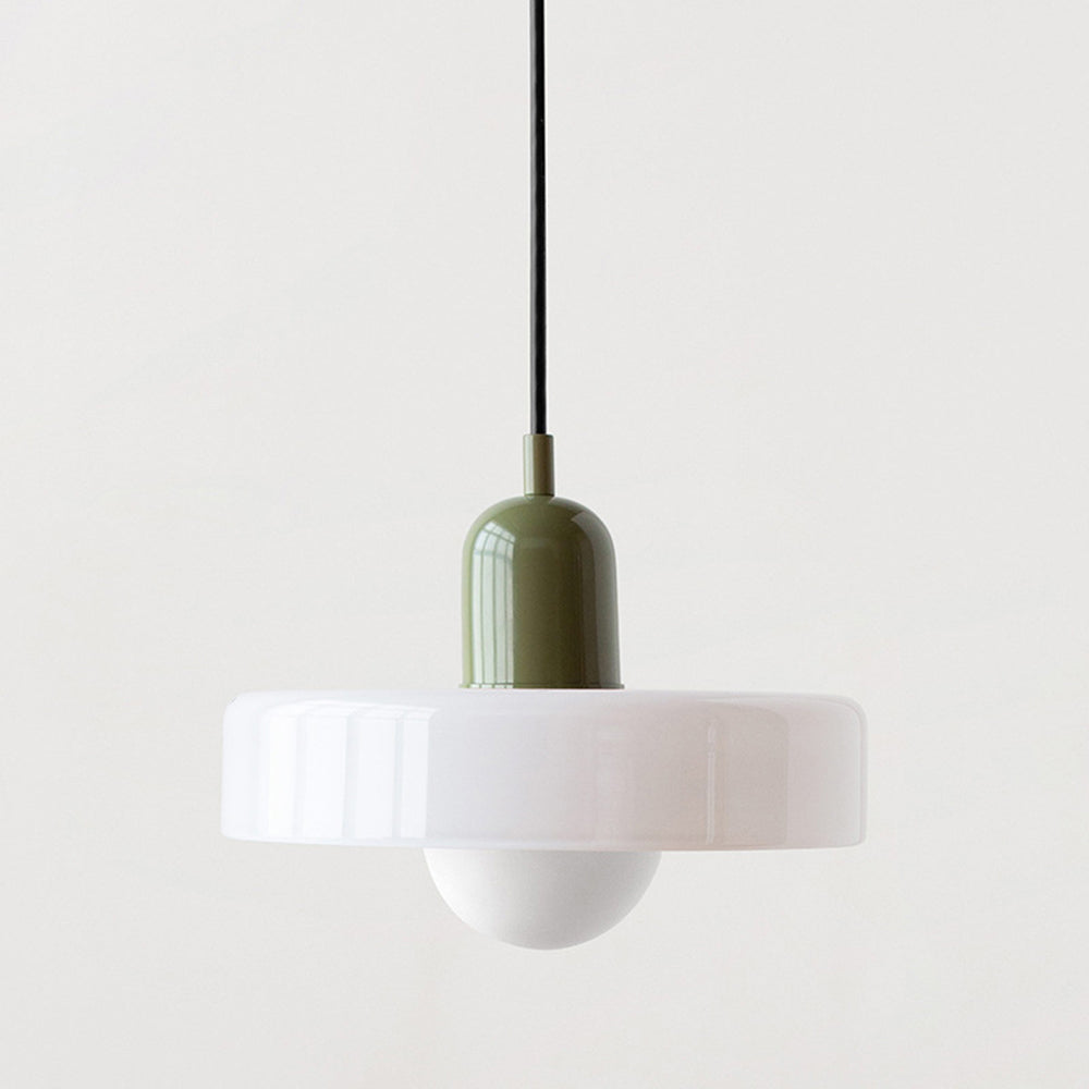 LumiVerre Bauhaus – Suspension en Verre Coloré au Design Iconique | Éclairage Artistique & Élégant