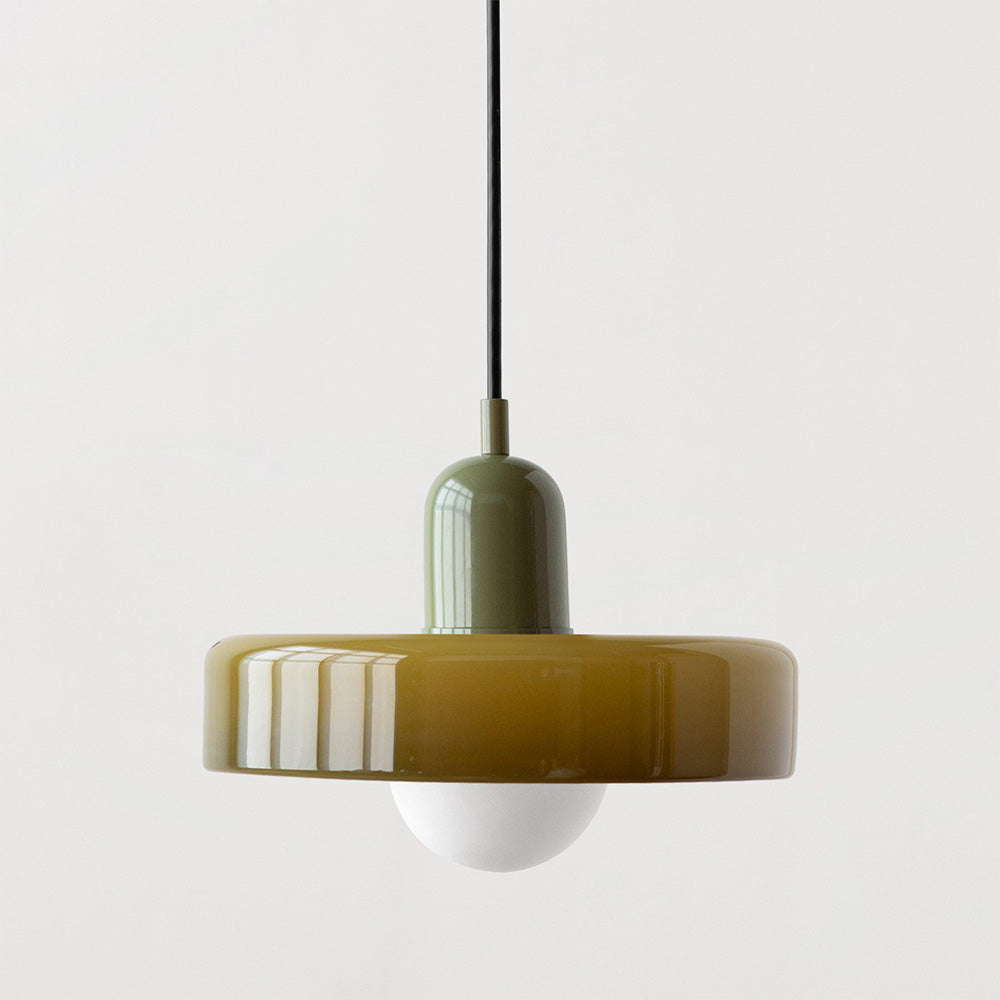 LumiVerre Bauhaus – Suspension en Verre Coloré au Design Iconique | Éclairage Artistique & Élégant