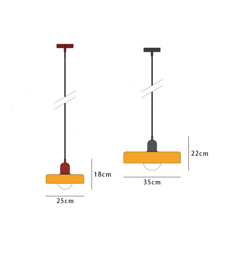 LumiVerre Bauhaus – Suspension en Verre Coloré au Design Iconique | Éclairage Artistique & Élégant