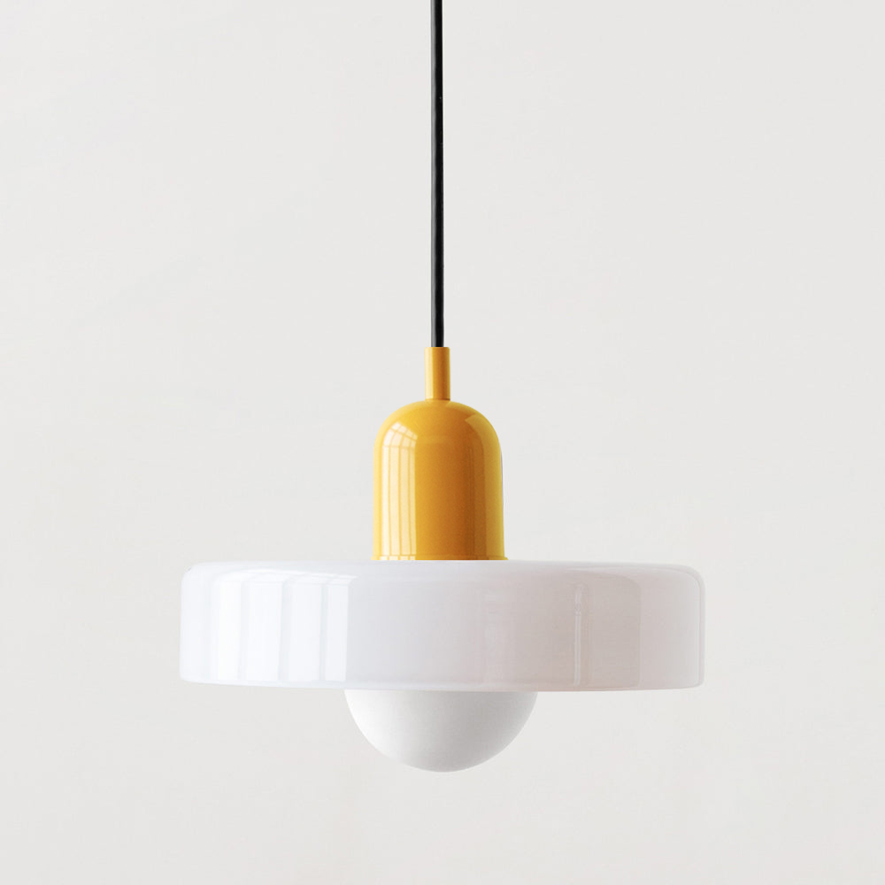 LumiVerre Bauhaus – Suspension en Verre Coloré au Design Iconique | Éclairage Artistique & Élégant