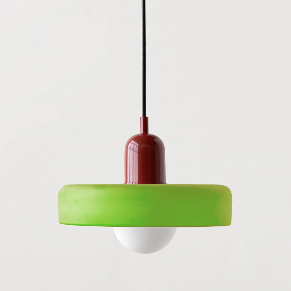 LumiVerre Bauhaus – Suspension en Verre Coloré au Design Iconique | Éclairage Artistique & Élégant