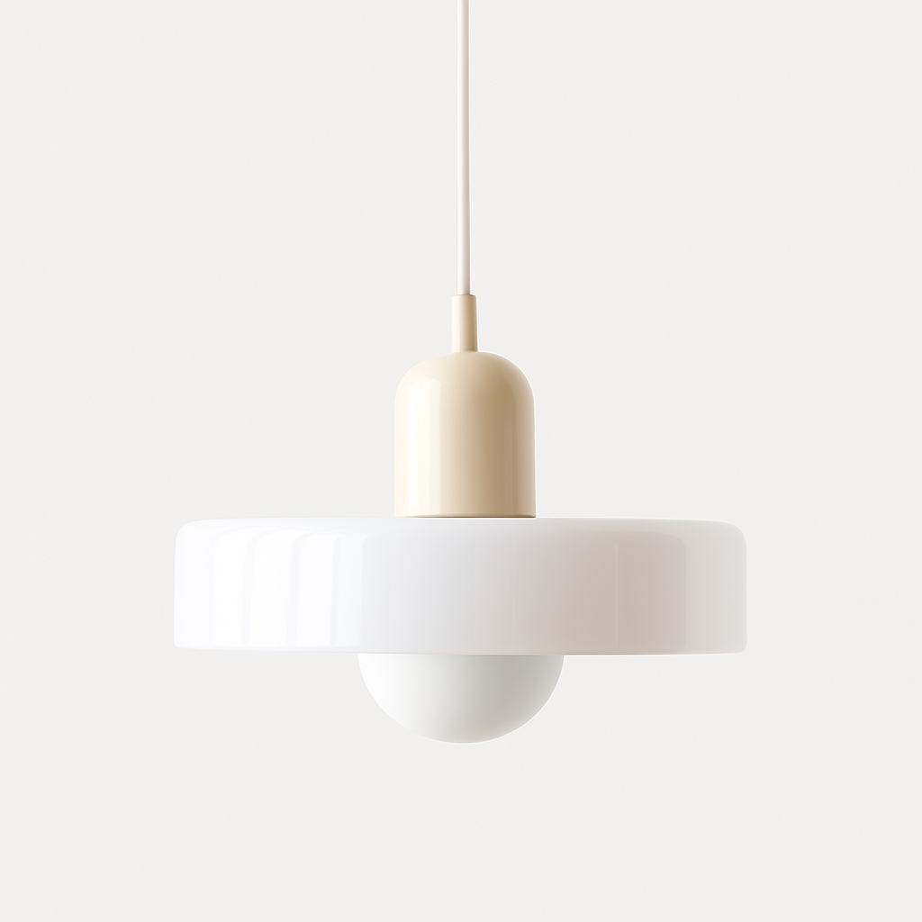 LumiVerre Bauhaus – Suspension en Verre Coloré au Design Iconique | Éclairage Artistique & Élégant