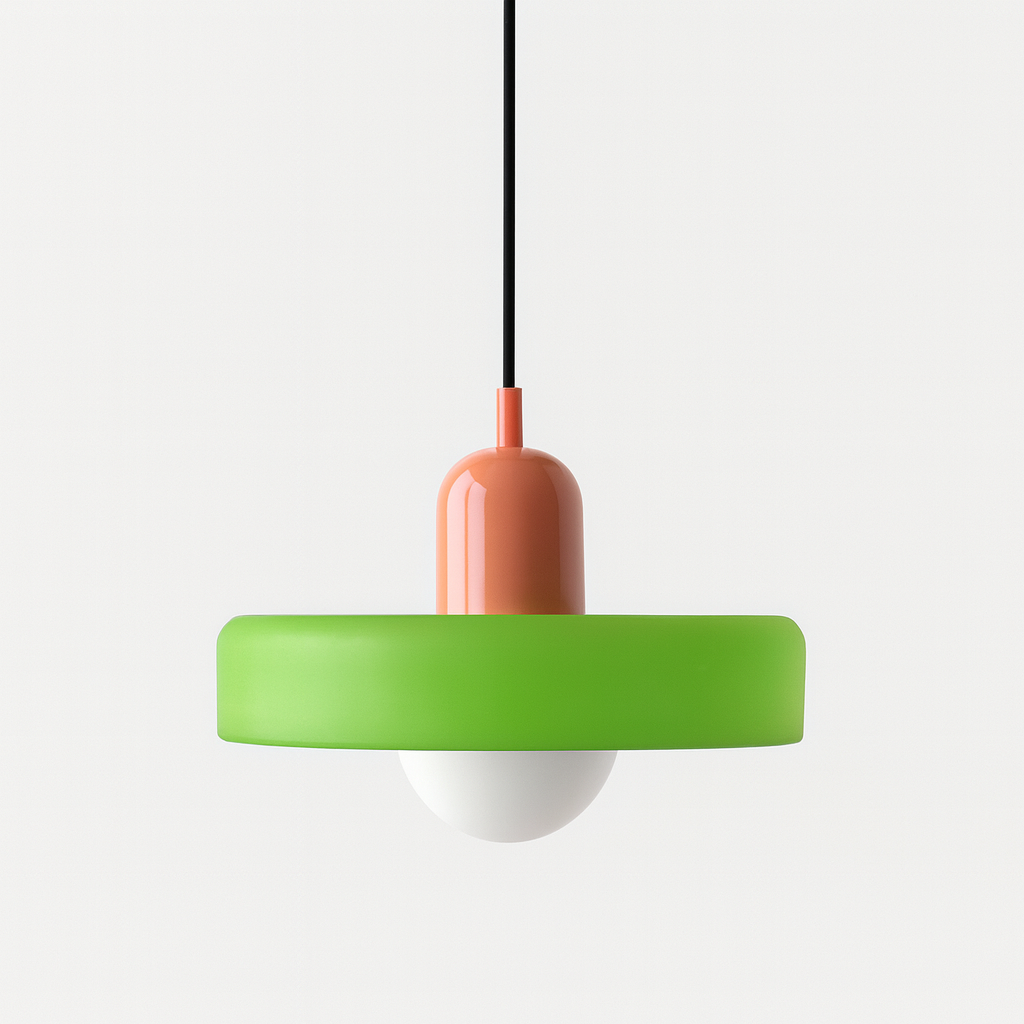 LumiVerre Bauhaus – Suspension en Verre Coloré au Design Iconique | Éclairage Artistique & Élégant