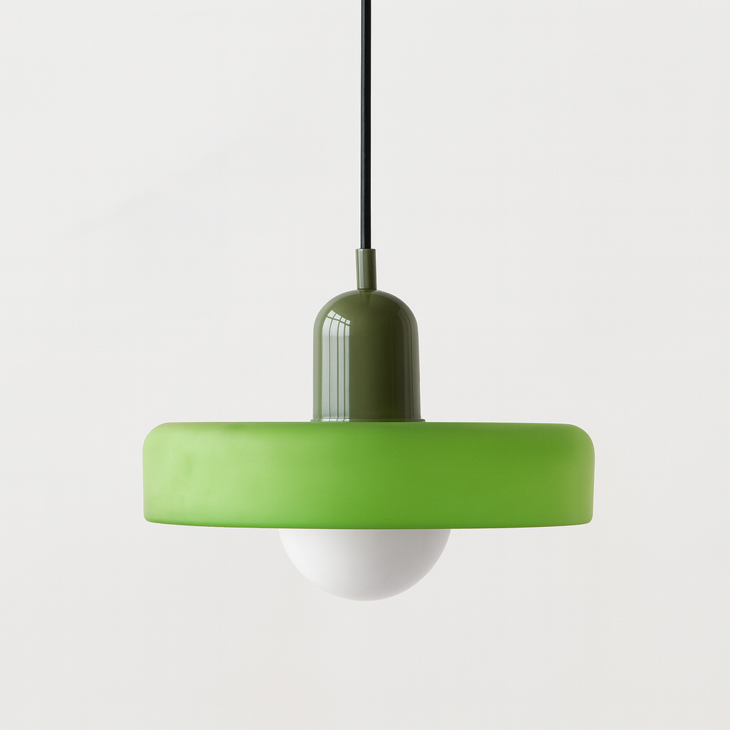 LumiVerre Bauhaus – Suspension en Verre Coloré au Design Iconique | Éclairage Artistique & Élégant