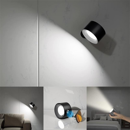 Éclairea – Applique Murale Sans Fil à LED Rechargeable à 360°