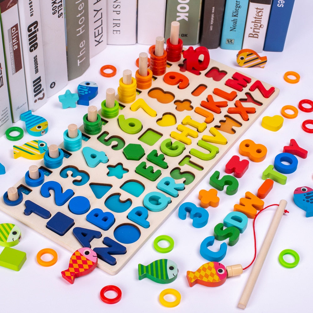 EduWood – Plateau Éducatif en Bois Montessori pour Enfants