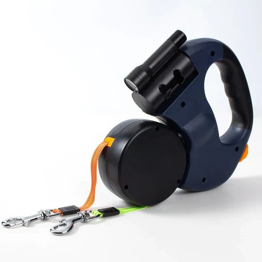 DuoPaw - Laisse Rétractable Double Chien Anti-Nœud