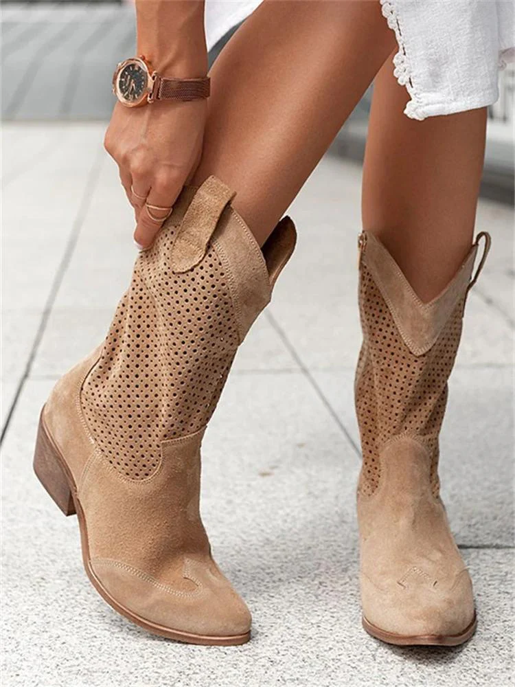 Bottes Noires Femme - Élégance Western avec Confort Optimal pour l'Été 4