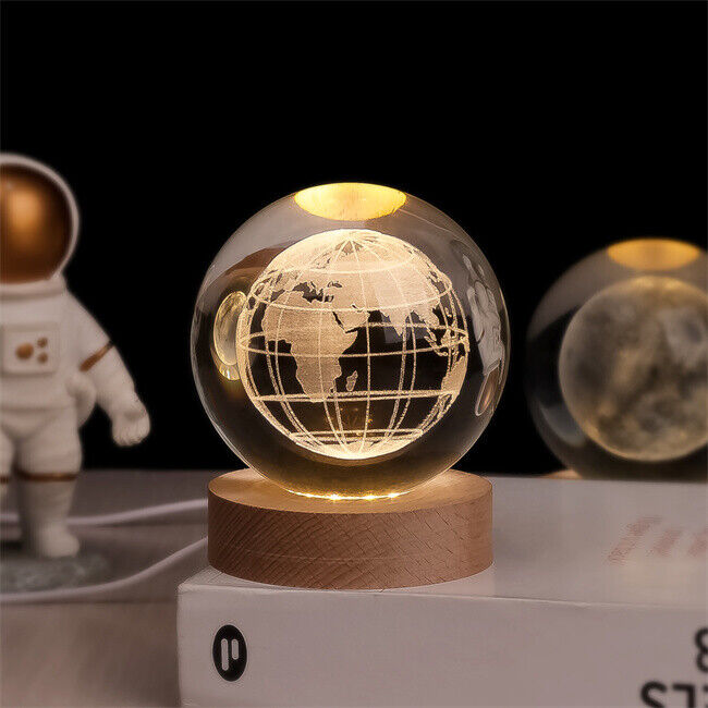 Boule de Cristal Lumineuse | Décoration d'Intérieur avec Gravure 3D | Ambiance Envoûtante pour Votre Maison 6