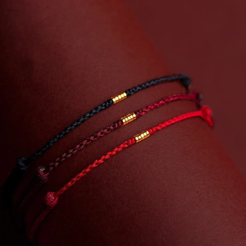 Bracelet Spirituel | Bracelet Fait Main avec Bénédiction Tibétaine | Ajustement Réglable pour Équilibre et Paix Intérieure 1